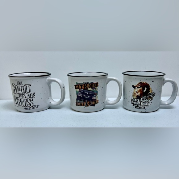 Lot of 3 Coffee Tea Mugs Larry The Cable Guy 12oz Git-R-Done - Picture 1 of 10